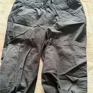 Women’s Black Drawstring Cargo Pants